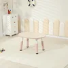 Wood grain begonia pink single table