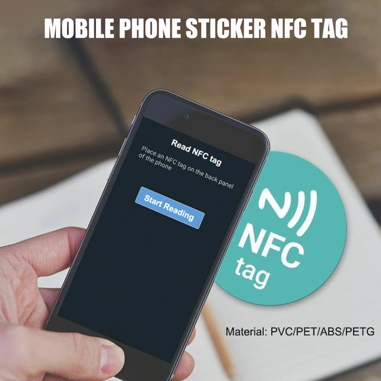 Instagram Share Stickers Coin Labels Rfid Epoxy Nfc Tag Digital Business Card NFC Tag