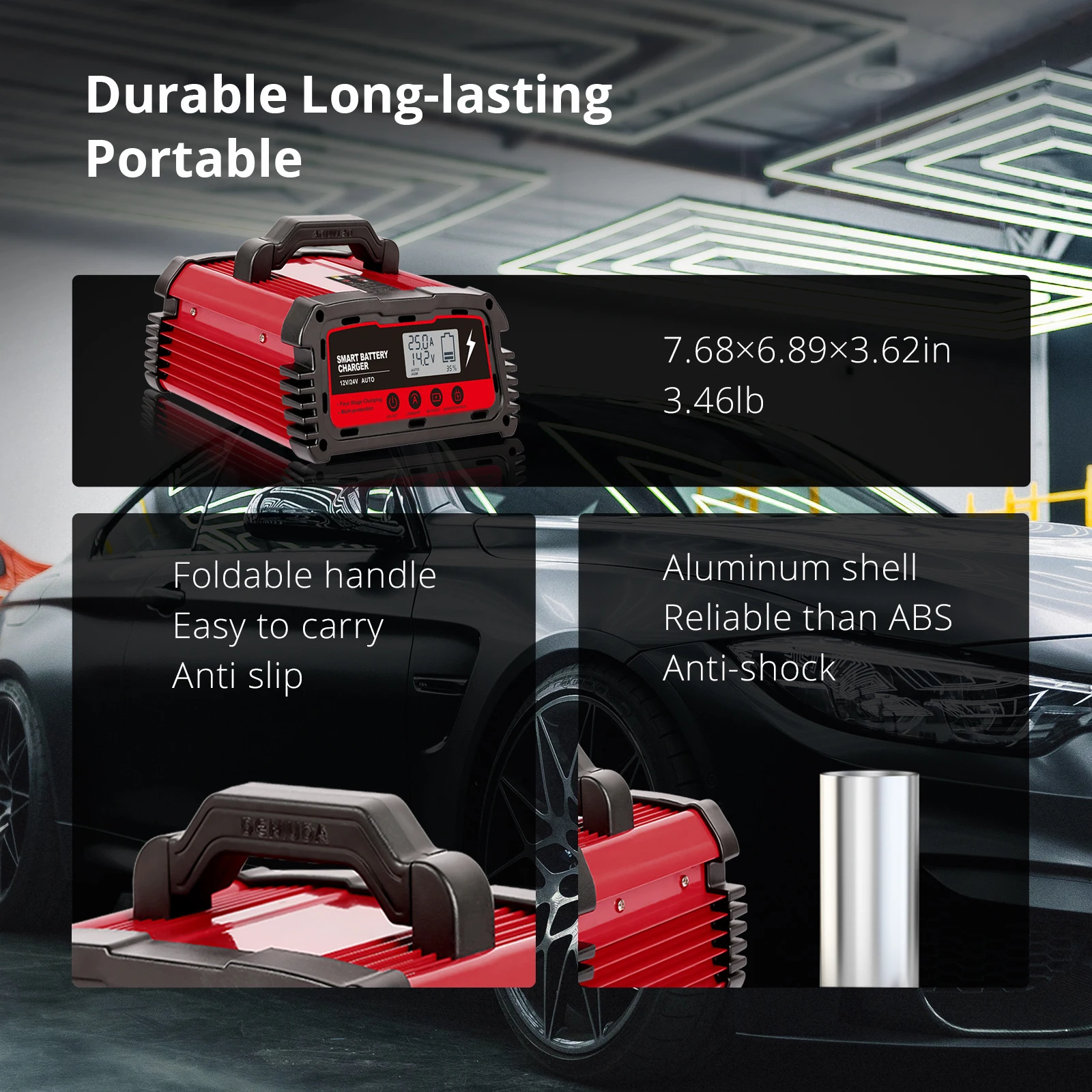 Автомобильное зарядное устройство 12 В 24