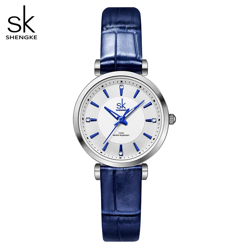 Shengke K0180 Sk Fashion Women Watches Rose Golden Stainless Steel Woman's  Quartz Wristwatches Ladies Colorful Clock