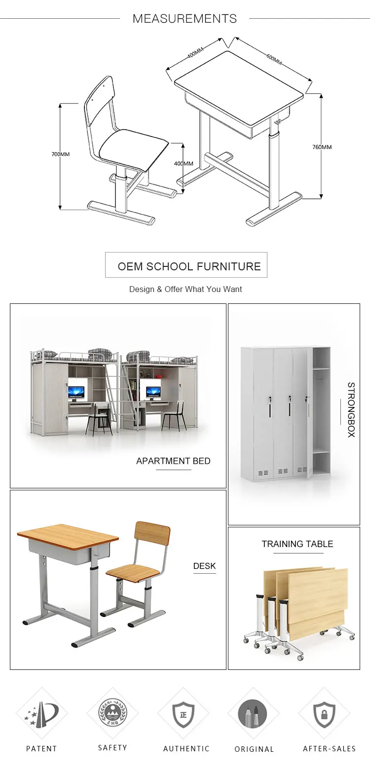 China Guangzhou Factory School Furniture Cad Children's Classroom