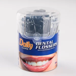 New Arrival Daily Care Dental Floss Sticks Tooth Floss Picks Mint Flavor Boxed Set Nylon Plastic Bamboo Material Teeth Cleaning