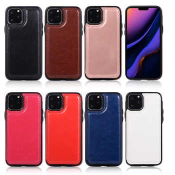 HK Wholesale Top Selling Leather Mobile Phone Case for iPhone 13 12 11 Pro max Card Holder Wallet Cover