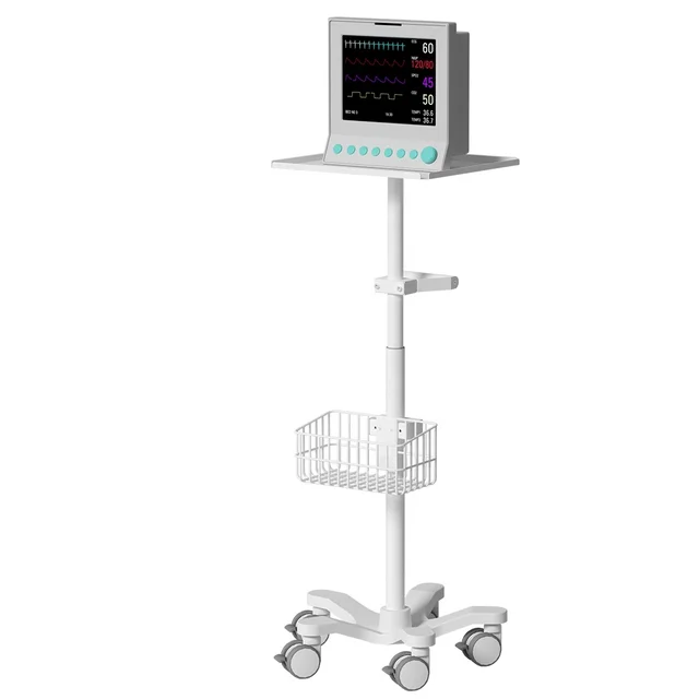 The Favourable Modern Style Clinic Trolley Cart Monitor Trolley Medical Mobile Workstation for Hospital