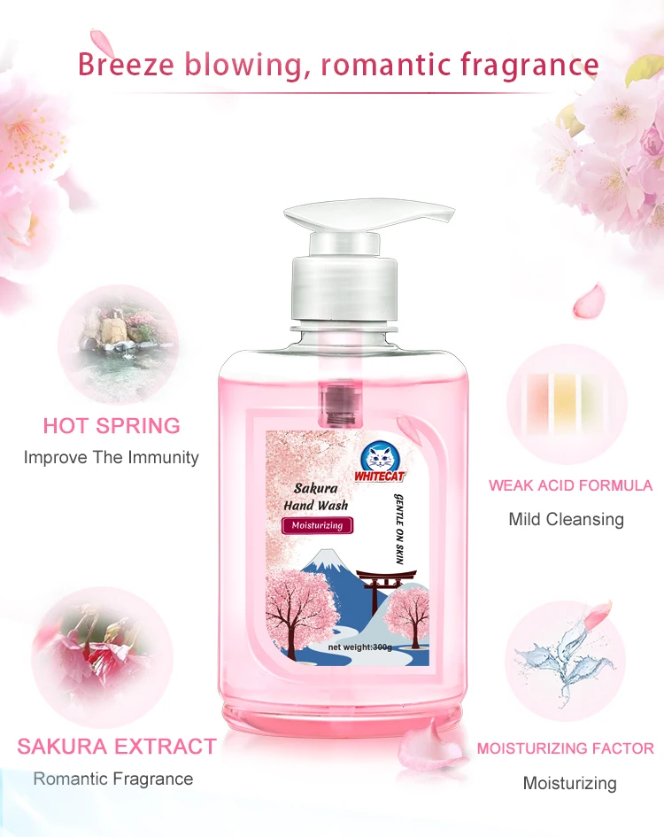 Long-lasting Customized Fragrance 500ml Natural Liquid Hand Wash Soap With persistent antimicrobial protection details