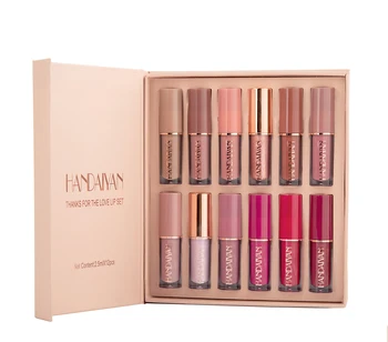 12pcs/box Matte Liquid Lipstick + High Shine Clear Lip Gloss Makeup Set ...