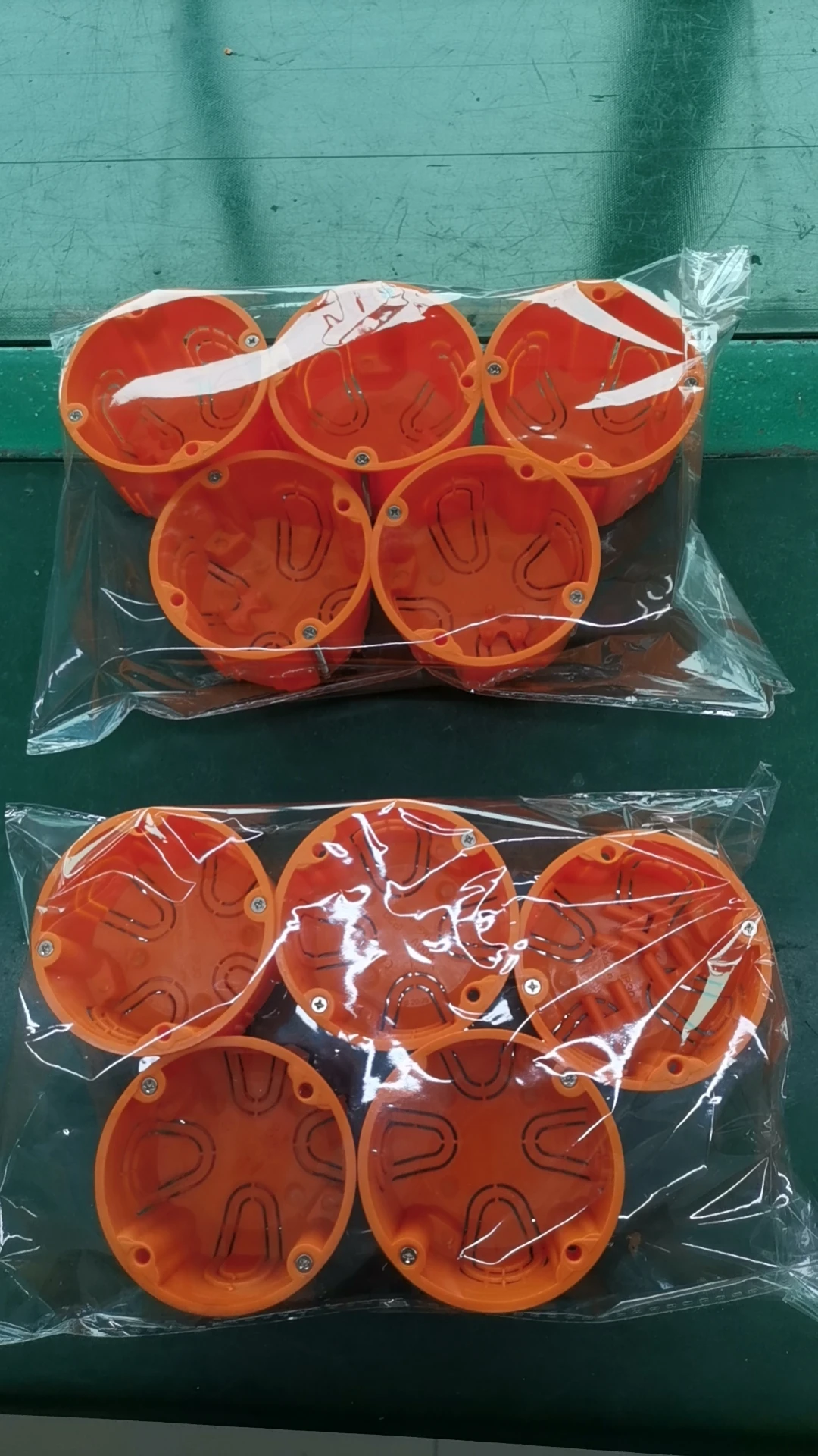 Orange 86 Type Switch Socket with PVC Surface One Gang Bottom Box Junction Box Factory Price One-by-One Connection Wall Switches