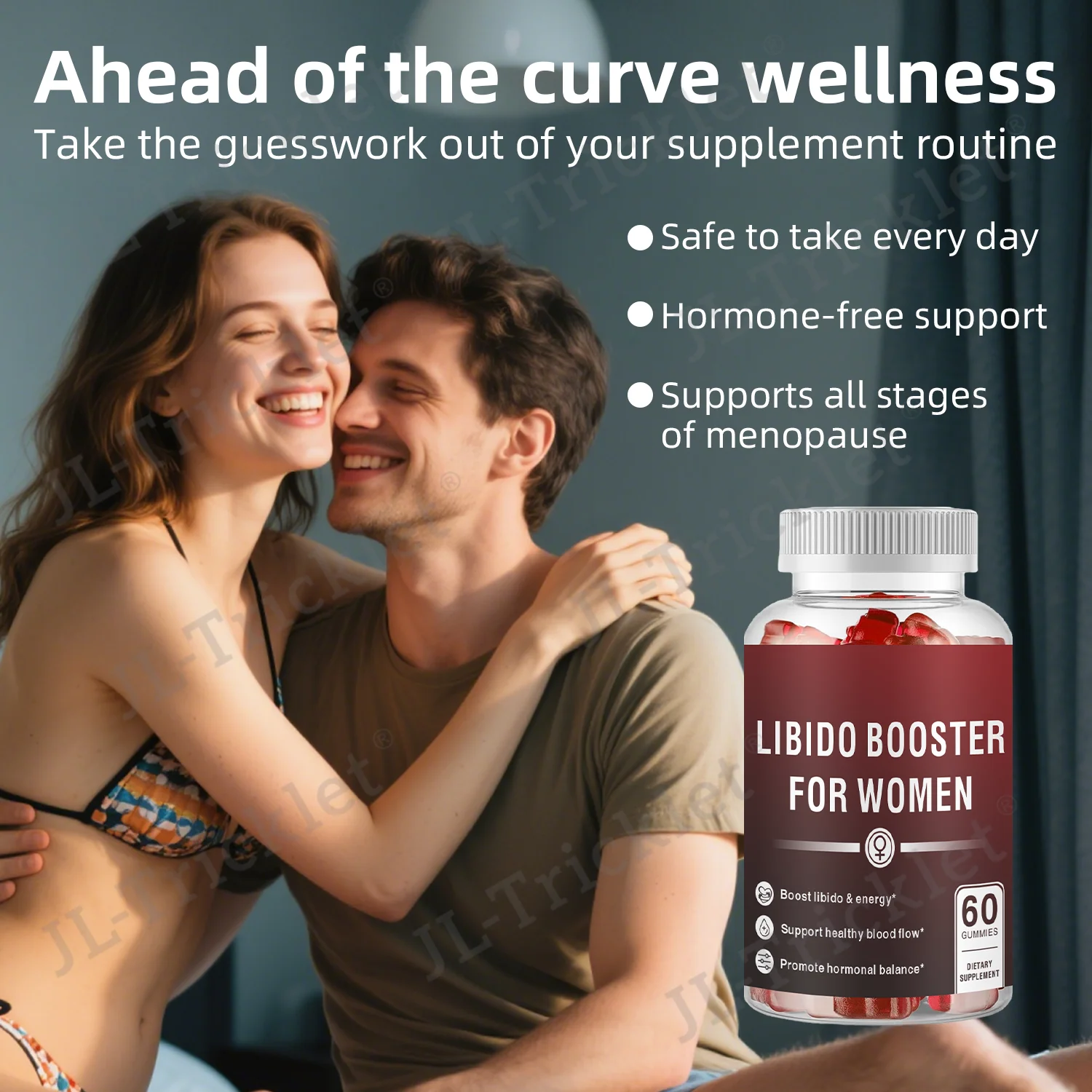 Julong Private Label Libido Booster Gummies for Men Women Gummy With Saw Palmetto Natural Female Libido Booster Herb Gummies