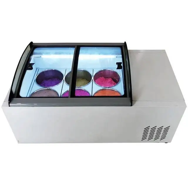 3パンミニ卓上ジェラートディスプレイフリーザー、カウンタートップアイスクリームジェラートショーケース - Buy Countertop Ice  Cream Cabinet,Mini Tabletop Gelato Freezer,Gelato Display Freezer Product  on