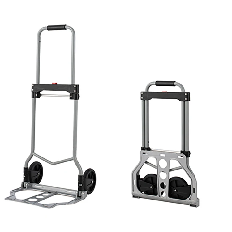 2 Wheel Heavy Duty Folding Multipurpose Push Cart Aluminum Hand Truck Dolly Trolley