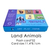 Land Animals Ring Flash Cards