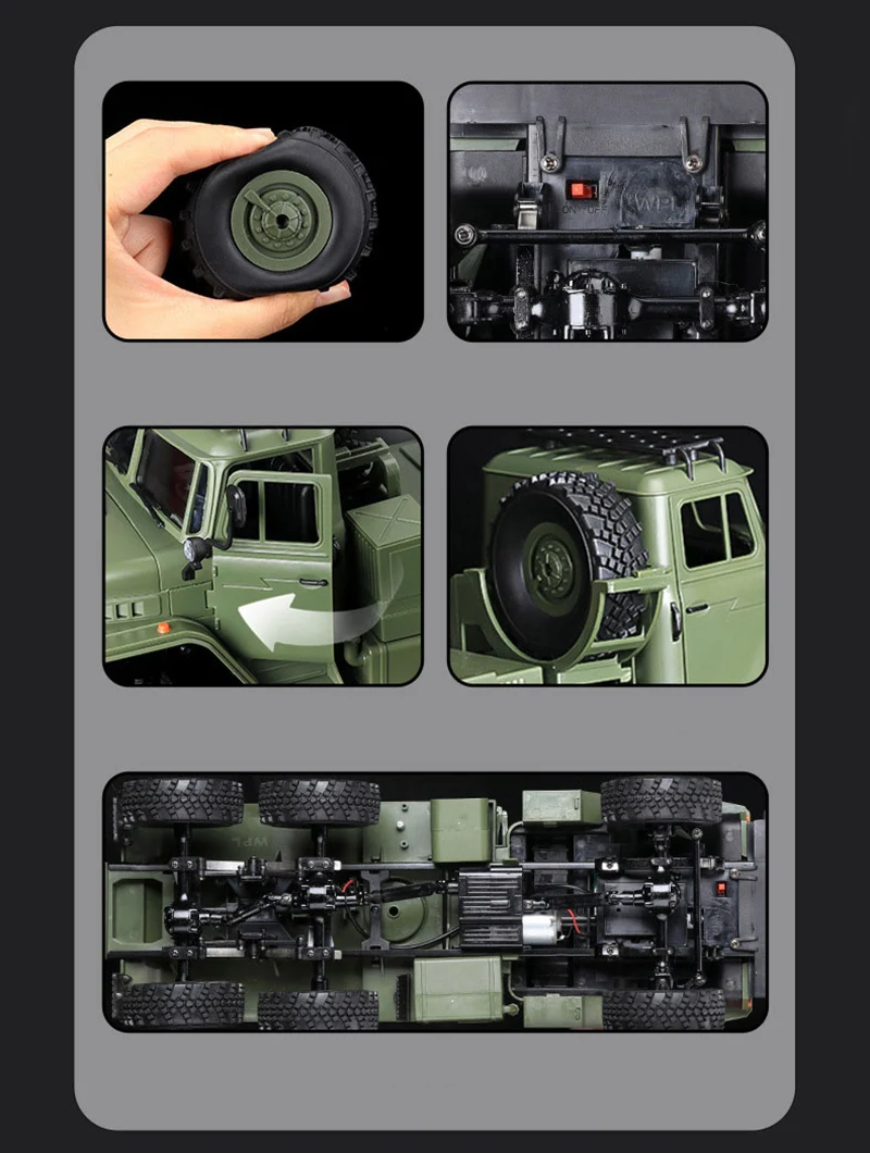 技術基準適合証明済 1/16 6WDミリタリー トレーラー WPL B36-3 技術基準適合証明済 1/16 6WDミリタリー トレーラー WPL B36-3