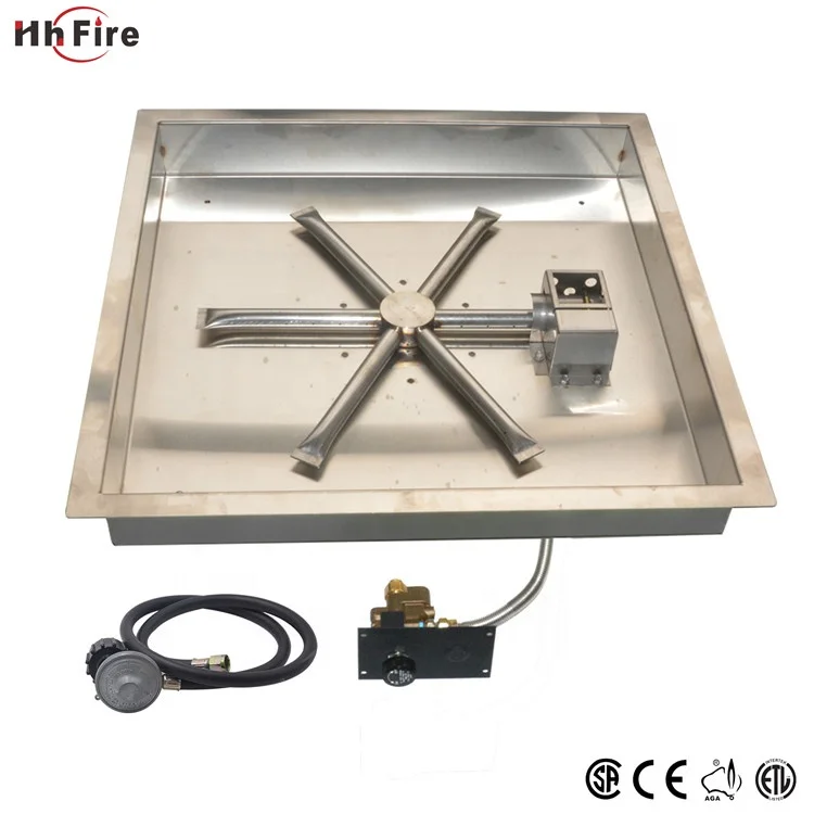 DIY новая наружная газовая горелка из нержавеющей стали и квадратная система