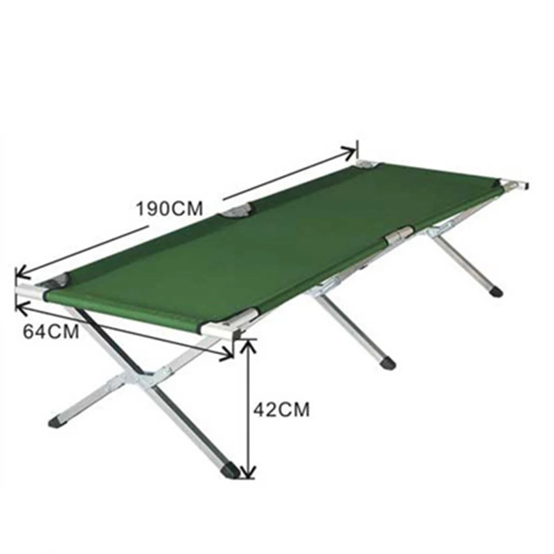 Outdoor Camping Travel Portable Foldable Steel Camping Bed Frame, Office Nap, Beach Vocation and Home Lounging 11