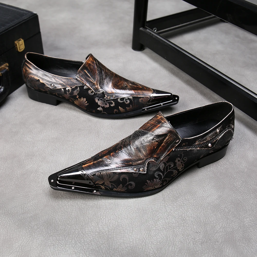 dress designer shoes Men's Brown Designer Dress Shoes