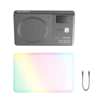 GODOX MA5R RGB LED Phone Light Magnetic Charging Full-Color Mini on Camera Video Lights,Selfie Lighting for Photography/TikTok detail image