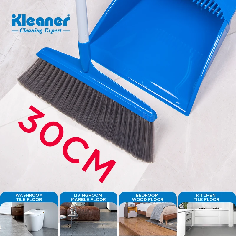 Kleaner Household CleaningLong Handle Broom and Dustpan Set