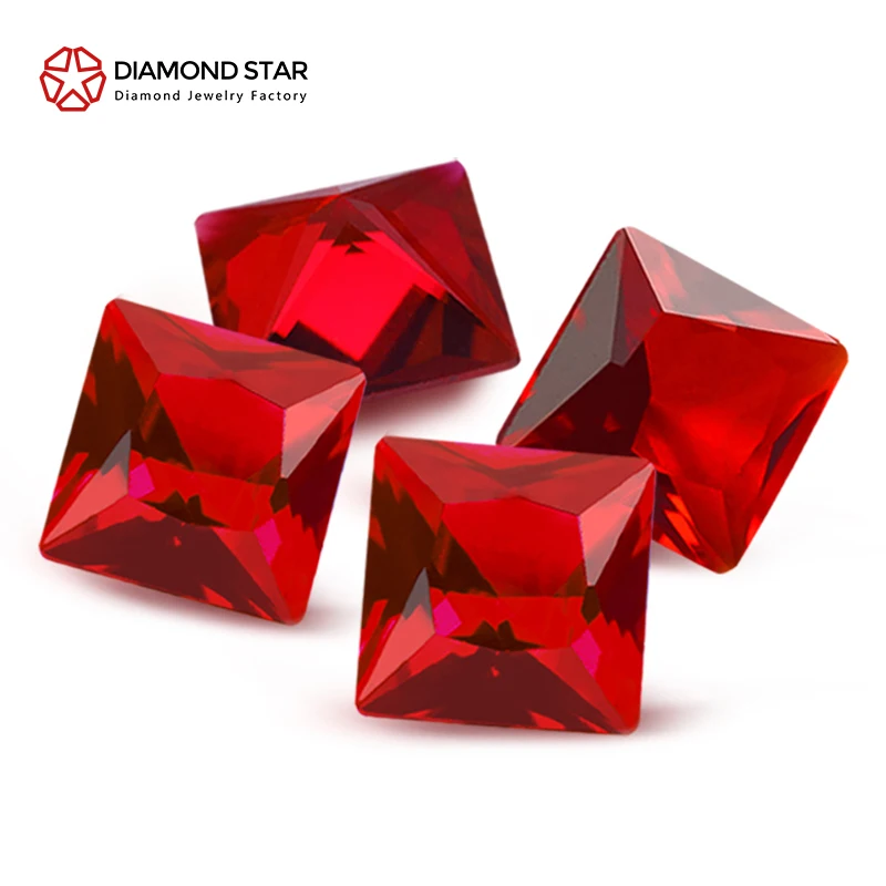 Red Diamond Shaped Ruby Buy Red Ruby Diamond Ring Online Shop Lab