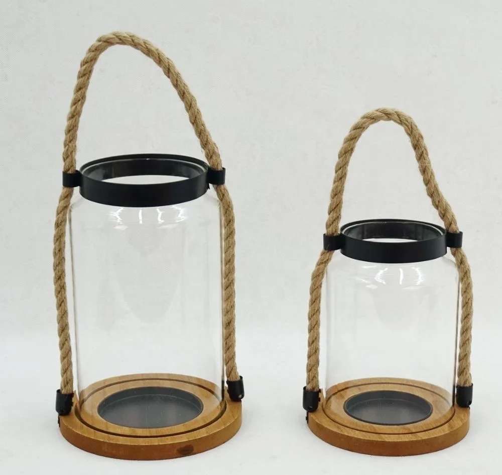 wholesale good quality hanging spring glass jar candle holders wedding decoration glass candle holder