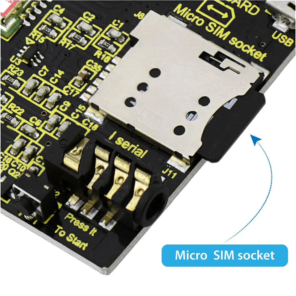 Keyestudio SIM800C GPRS GSM Shield With Antenna for Arduino