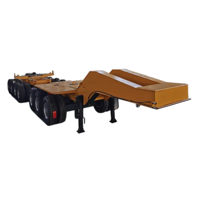 Factory Customized 80Tons Low Bed Construction Dolly Semi Trailer for Long Girder Beam Transport