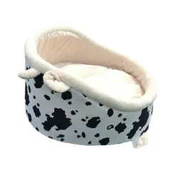 Cow pattern pet bed for car Cute pet bed with Removable Cover for dogs and cats NO 2