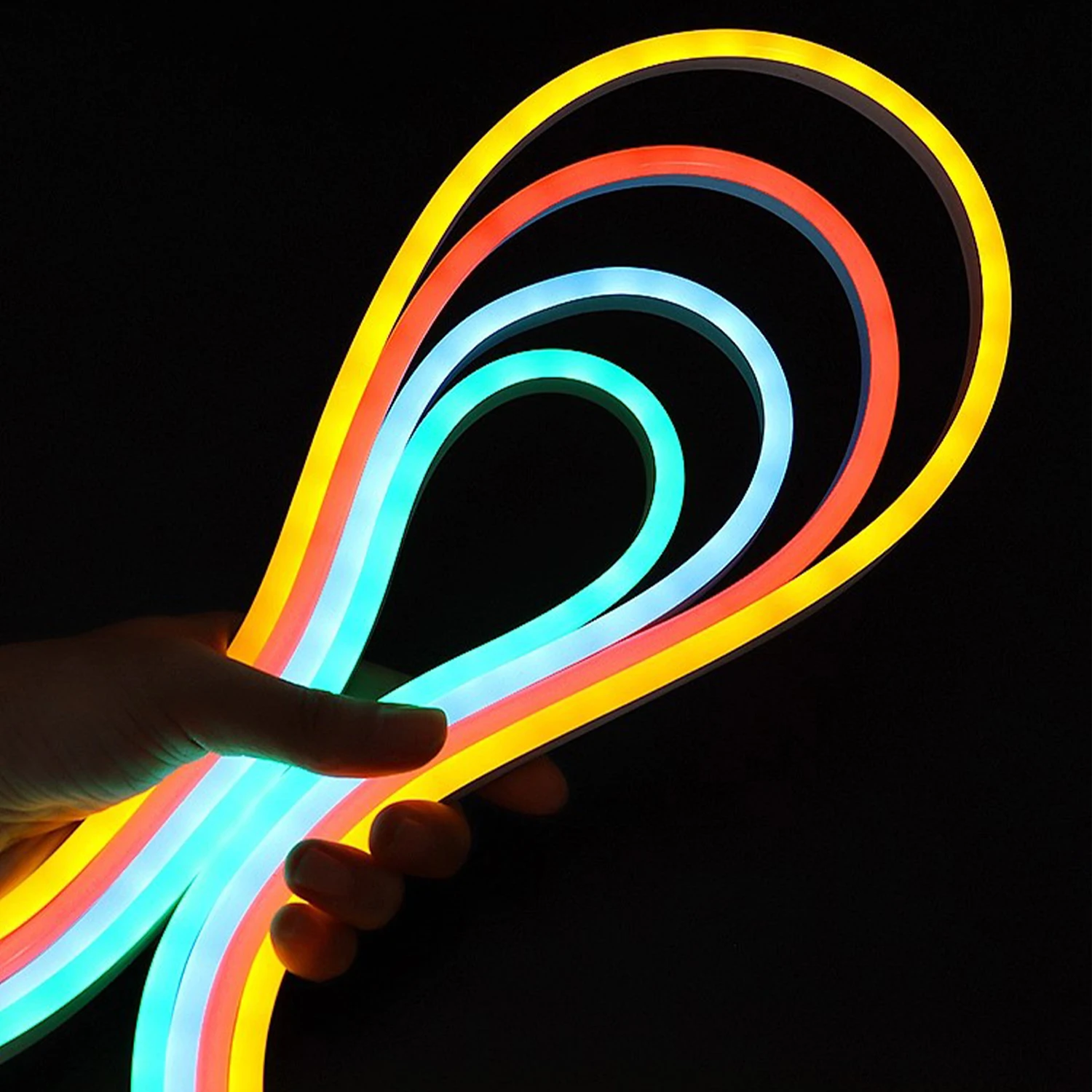 High Brightness IP67 Easy Connection Silicone Integrated Extrusion Flexible Led Rope Light