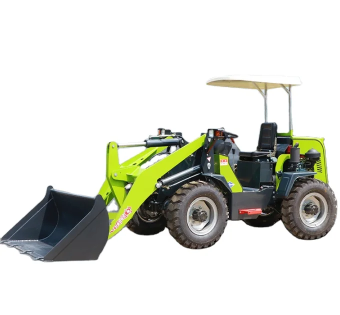 High Quality New Design 4 WD Mini Loader Electric or diesel Engine China Loader  Price for Sale