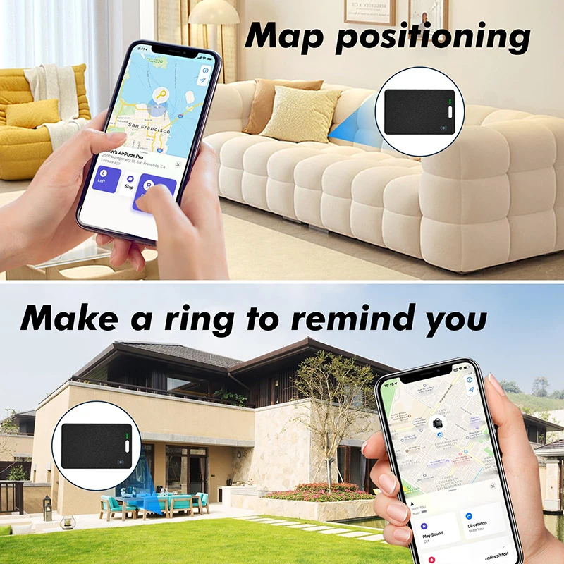 Factory Direct Sale GPS Tracker Smart Card Finder Wallet Keys Pet Tracker NFC Function Find My Tag Pet Locator for Iphone IPad