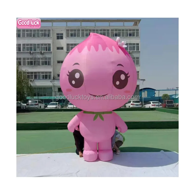 High Quality Custom Inflatable Robot Mascot Costume Popular Cartoon Girl Princess Advertising Inflatables Walking Moving