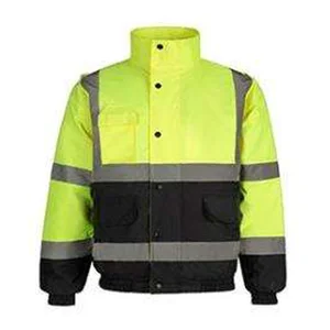 Ansi Class 3 Hi Vis Waterproof Softshell Reflective 100% Polyester Fluorescent Workwear Winter Outdoor Worker Safety Jacket