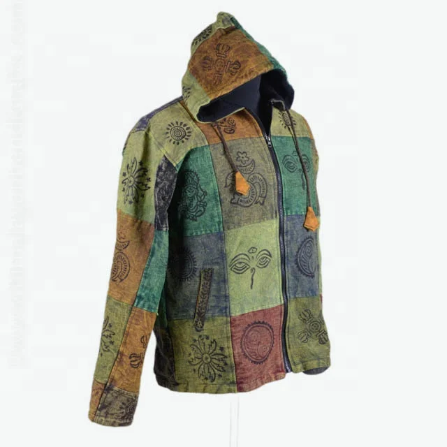 Herren jacke neueste Patchwork Hoodies hand gefertigte Nepal