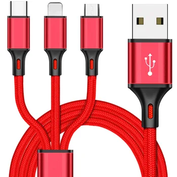 3 in 1 USB Charging Cable Universal Multi Function 3 in 1 usb cable fast charging