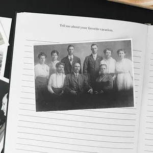 Manufacturer Linen Bound Hard Cover With Gold Embossed Title and Spine Legacy Journal Perfect Gift for Parents and Grandparents