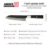 Brown Kitchen Santoku knife