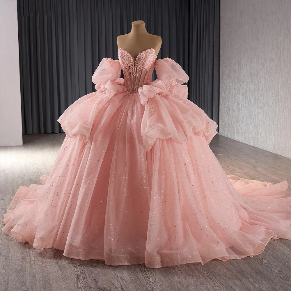 Wholesale Pink Quinceanera Dresses Applique Quinceanera,1 Piece