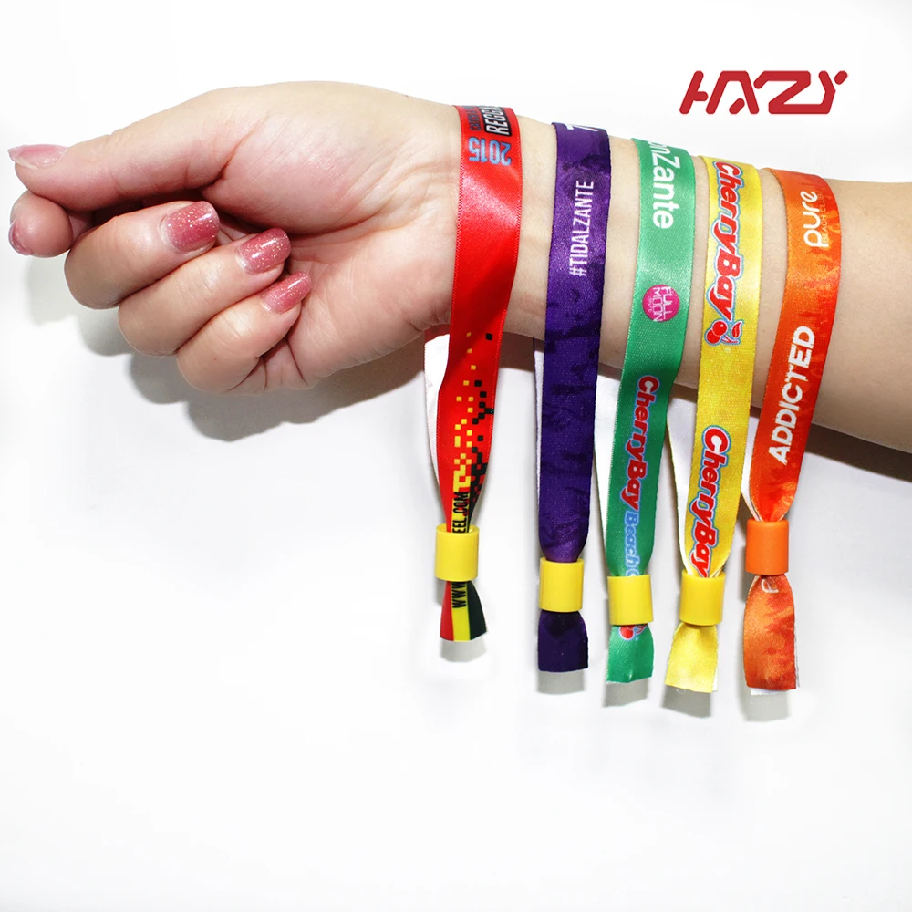 Colorful One Way Plastic Snap Closure Wristband Lock for Wholesale Hxzy