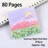 Noche de verano rosa-80 hojas/libro