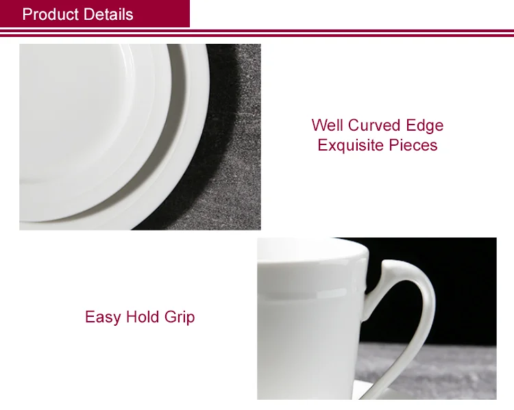 Modern Porcelain Luxury Wedding Dinner Plates Set Ceramic Round Dish