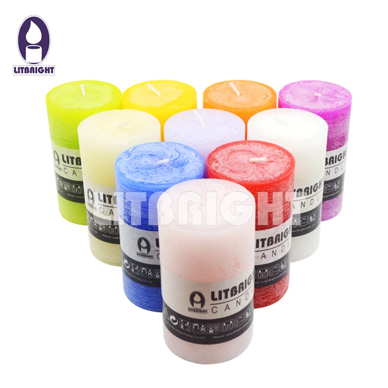 9 Pack Pillar Candles 3 X 6 Inch Smokeless And Drippless Large Candles ...