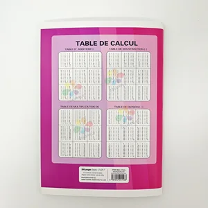 New Design A4 Exercise Books Saddle Stitch Exercise Book OEM Factory Custom Logo Printing School Notebook Wholesale Price