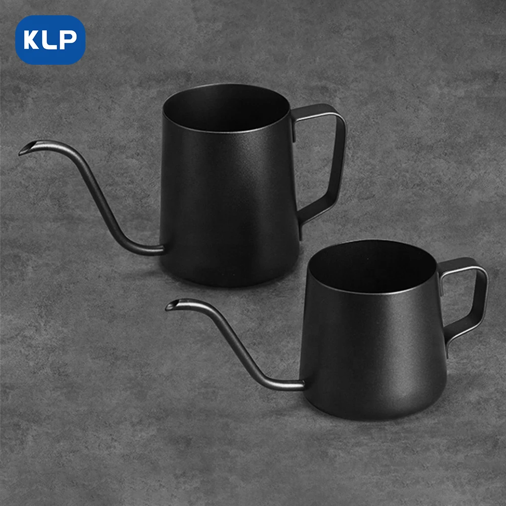 KLP 350ml 600ml Hand Drip Kettle Coffee Pot Pour Over 304 Stainless Steel Tea Coffee Kettle Gooseneck Coffee Tools Set