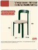 Verde de mediados de siglo - cojín de asiento tapizado