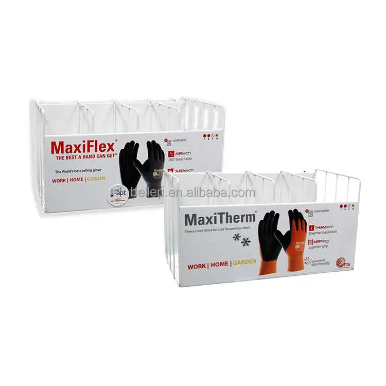 Floor Standing Metal Display Rack Shelf Hanging Golf Glove Display