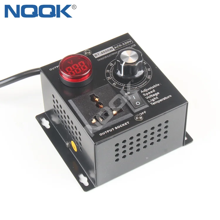 4000W AC220V Copper SVC Electronic Voltage Regulator with Adjustable Output Thyristor SCR Control Zero Hysteresis
