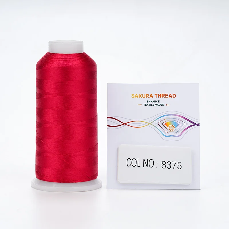 Viscose Embroidery Thread 120D/2  1680colors Stock SAKURA Brand