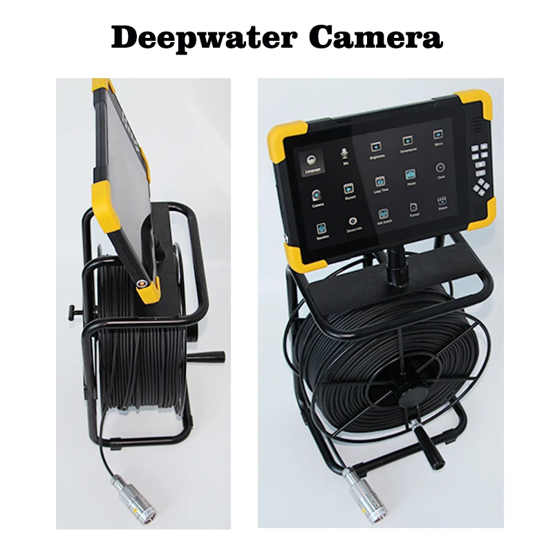 100M 5MP Deep Water Well Inspection Camera with 10inch Monitor