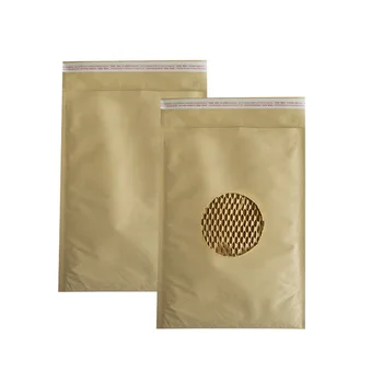 Wholesale Biodegradable Shipping Packaging Padded Envelopes Kraft Paper Poly Bubble Mailer Bag