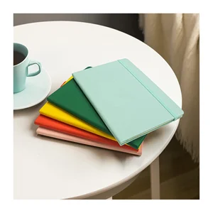 Low MOQ Cheap Price Pu Leather Journal Printing Line Blank Dotted Grid Page Custom Logo Diary A5 Hard Cover Waterproof Notebooks