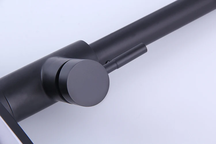 Grifo de cocina abatible giratorio de 360 ​​grados de acero inoxidable con placa de cubierta